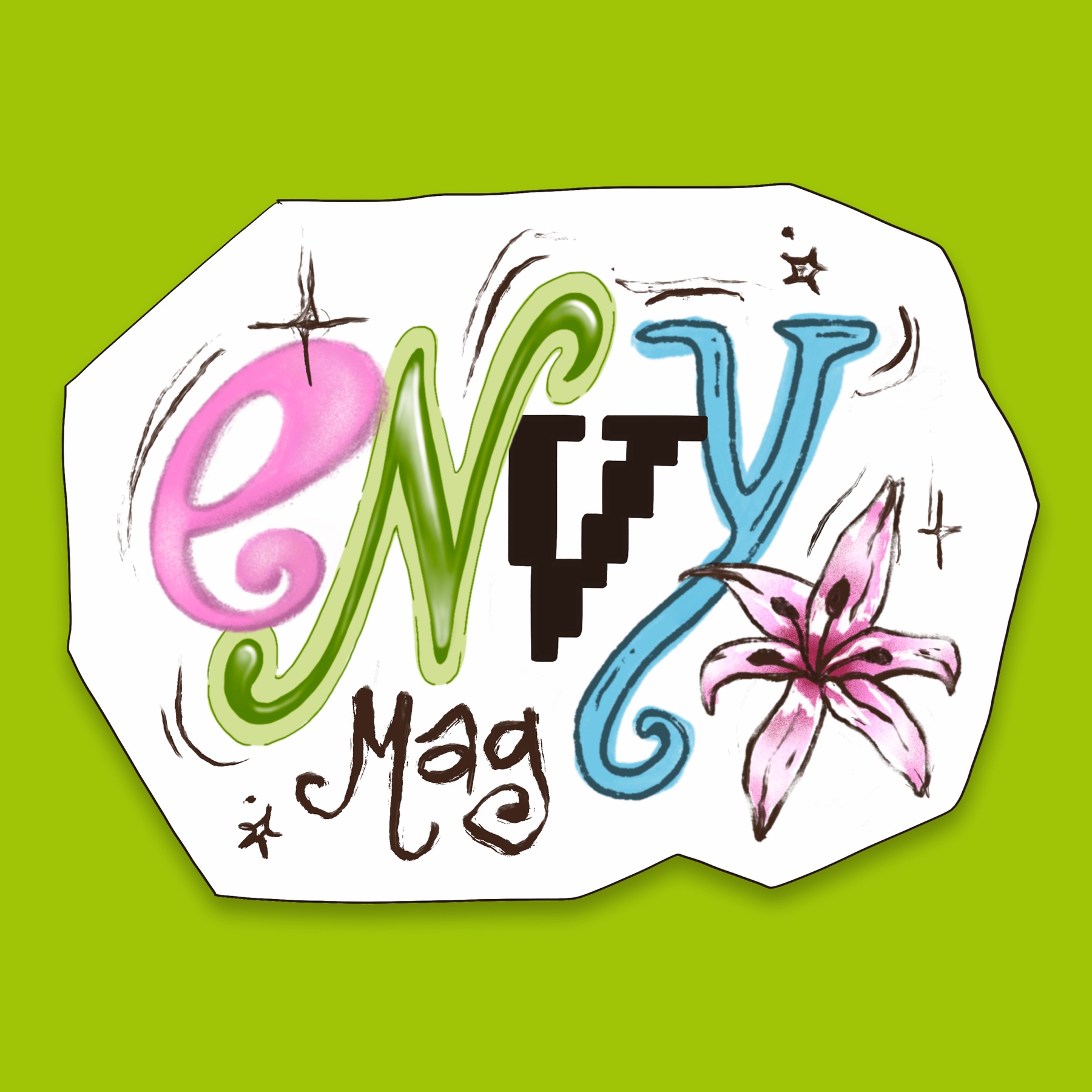 ENVY Mag logo on green