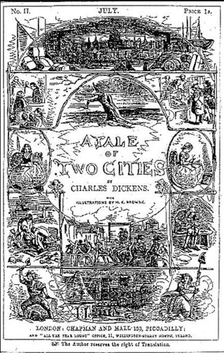 Vintage A Tale of Two Cities engraving